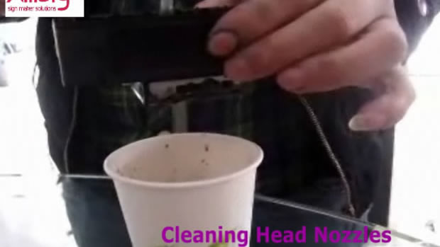 Cleaning Epson DX5 Head Nozzles