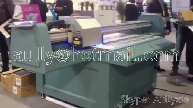 Universal Galaxy UD-1312UFW/UD-1312UFC UV Flatbed Printer in Exhibition Show