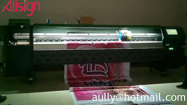 Solvent Banner Printer(HK1024) with Konica 1024 Printhead Printing
