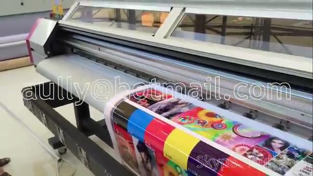 Universal ECO Solvent Printer Galaxy UD-2512LC in Exhibition Show