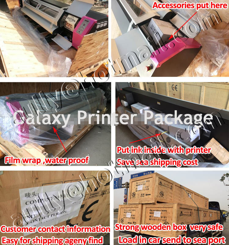 Galaxy UD-1612LC large format eco solvent 1440dpi printer (1.6m, 2 Epson DX5 PrintHead)